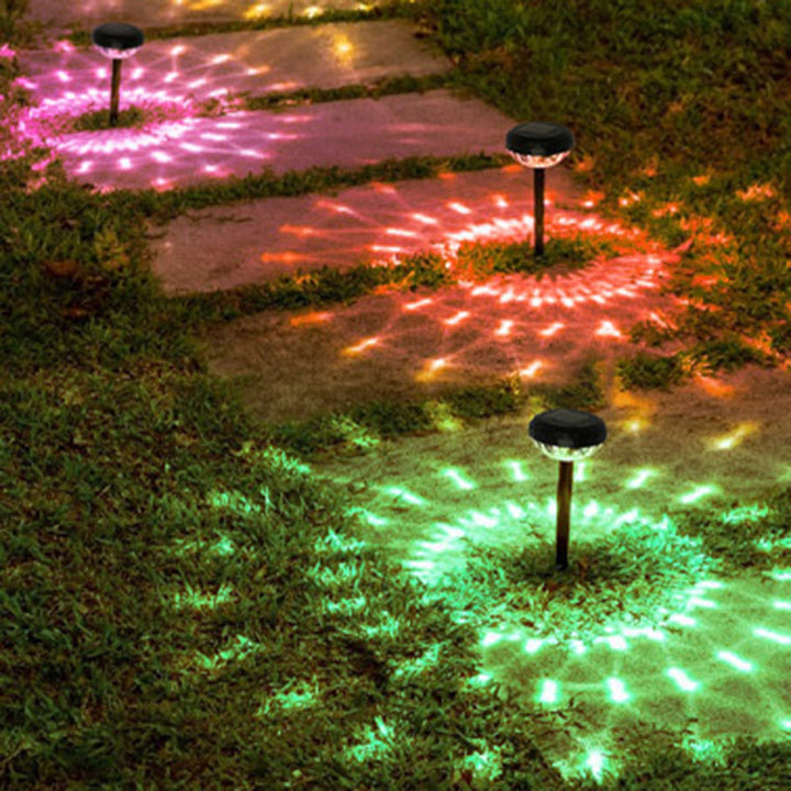 Contemporary Industrial ABS Round LED Solar Waterproof Lawn Insert Light For Outdoor Patio | Bowlift