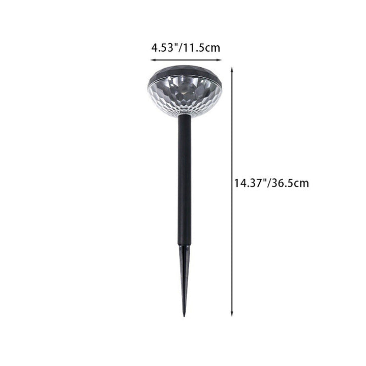 Contemporary Industrial ABS Round LED Solar Waterproof Lawn Insert Light For Outdoor Patio | Bowlift