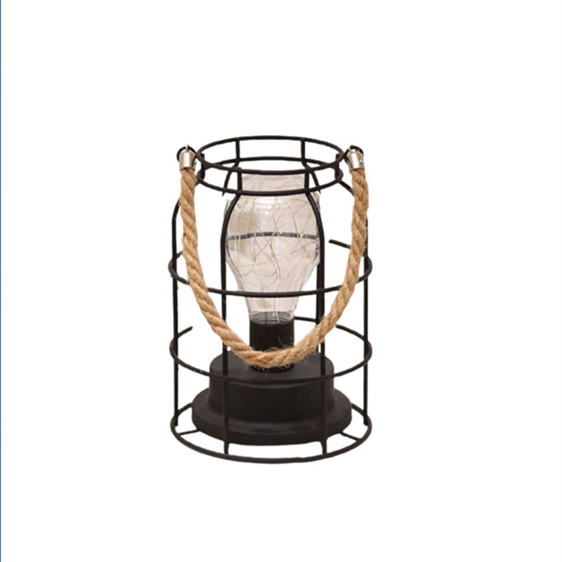 BowLift | Modern Minimalist Vertical Striped Square Round Iron LED Table Lamp For Living Room