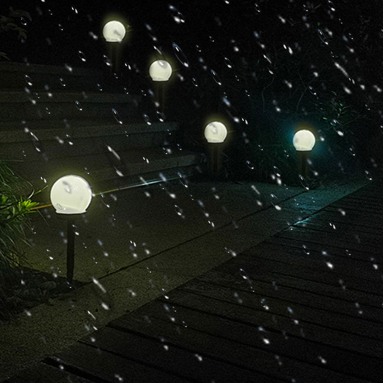 Modern Minimalist Solar Waterproof ABS Ball LED Landscape Lighting Outdoor Light For Garden | Bowlift