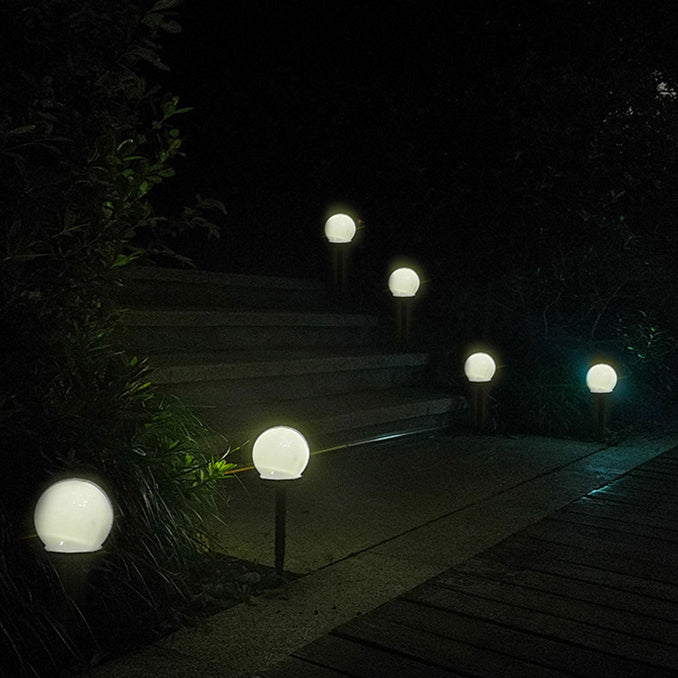 Modern Minimalist Solar Waterproof ABS Ball LED Landscape Lighting Outdoor Light For Garden | Bowlift
