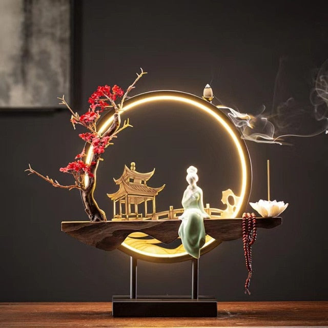 BowLift | Handmade Fairy Lady Waterfall Backflow Incense Burner