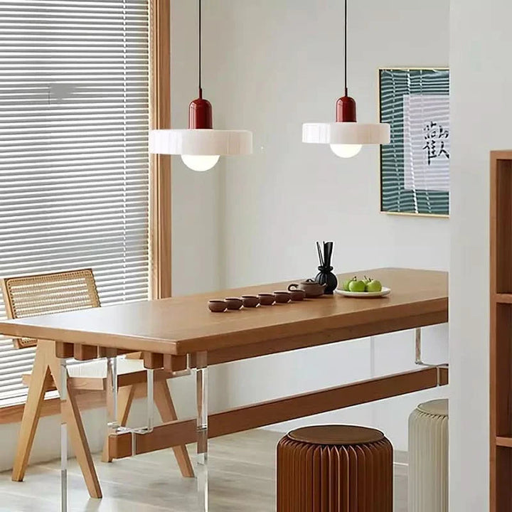 BowLift | Bauhaus Colored Glass Pendant Light