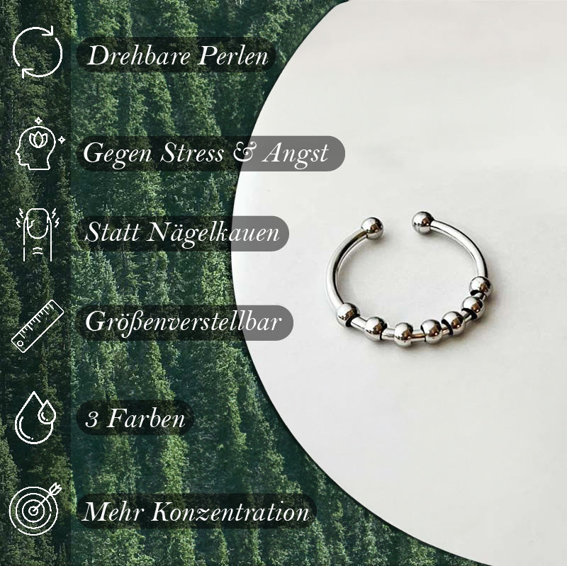 BowLift | Calm – Anxiety Ring with Pearls - Anti Stress & Anti Anxiety