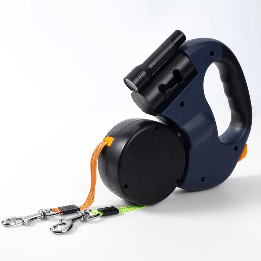 BowLift | LumiPup - Double dog leash with flashlight to wrap