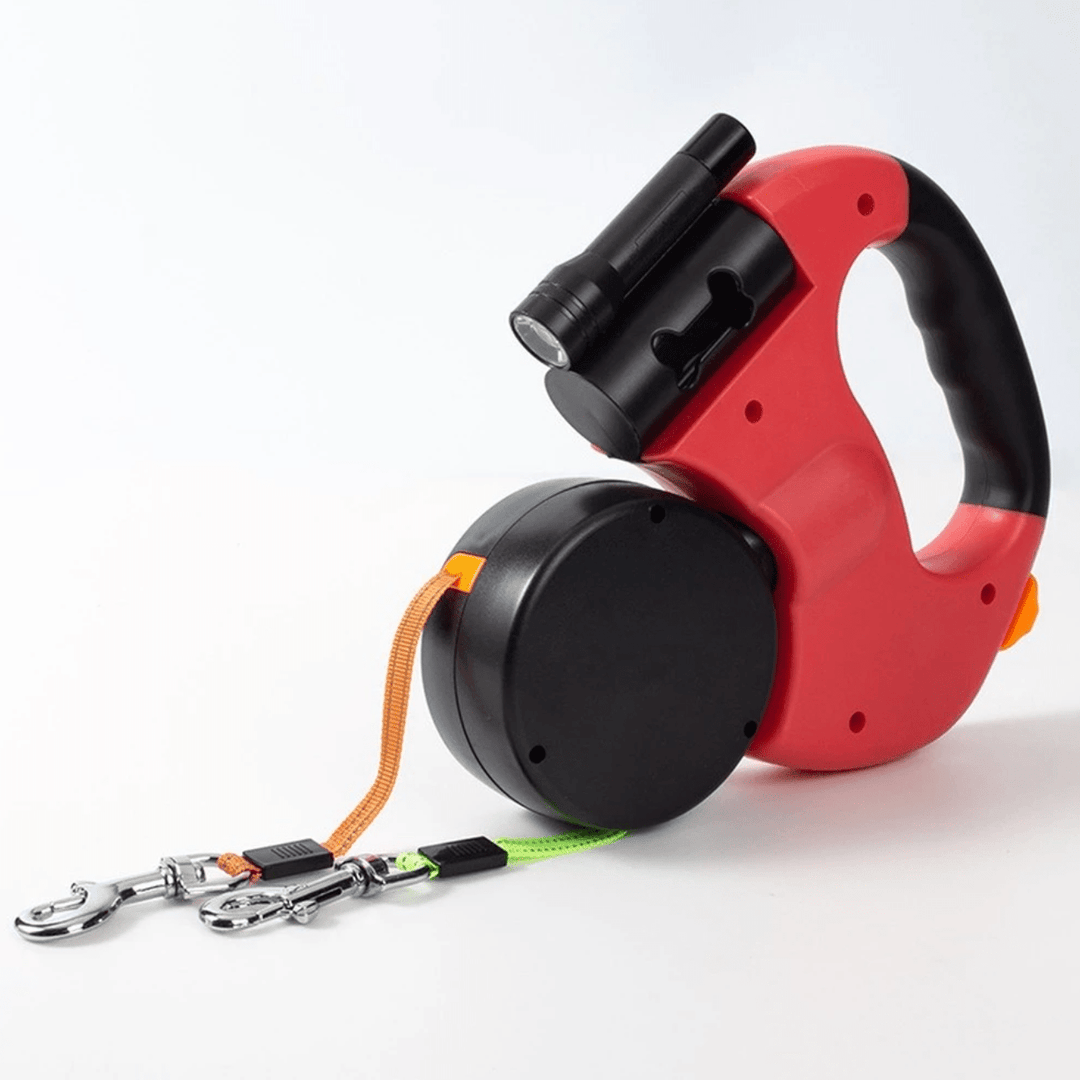 BowLift | LumiPup - Double dog leash with flashlight to wrap