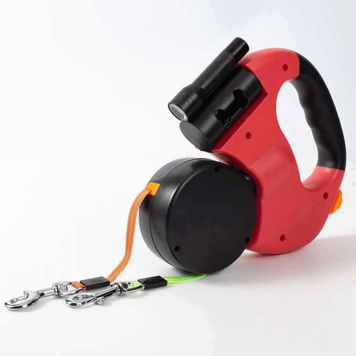 BowLift | LumiPup - Double dog leash with flashlight to wrap