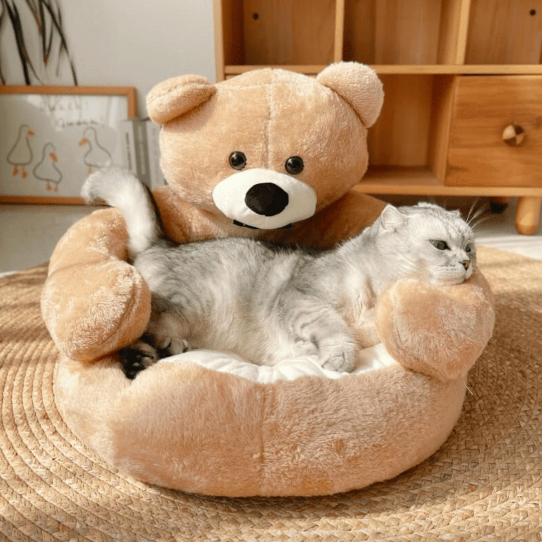 BowLift | Round cuddly bed for cozy cat sleep