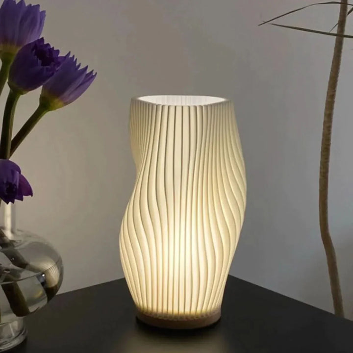 BowLift | Wavecrest Lamp – Sleek USB-Powered Dimmable Table Lamp
