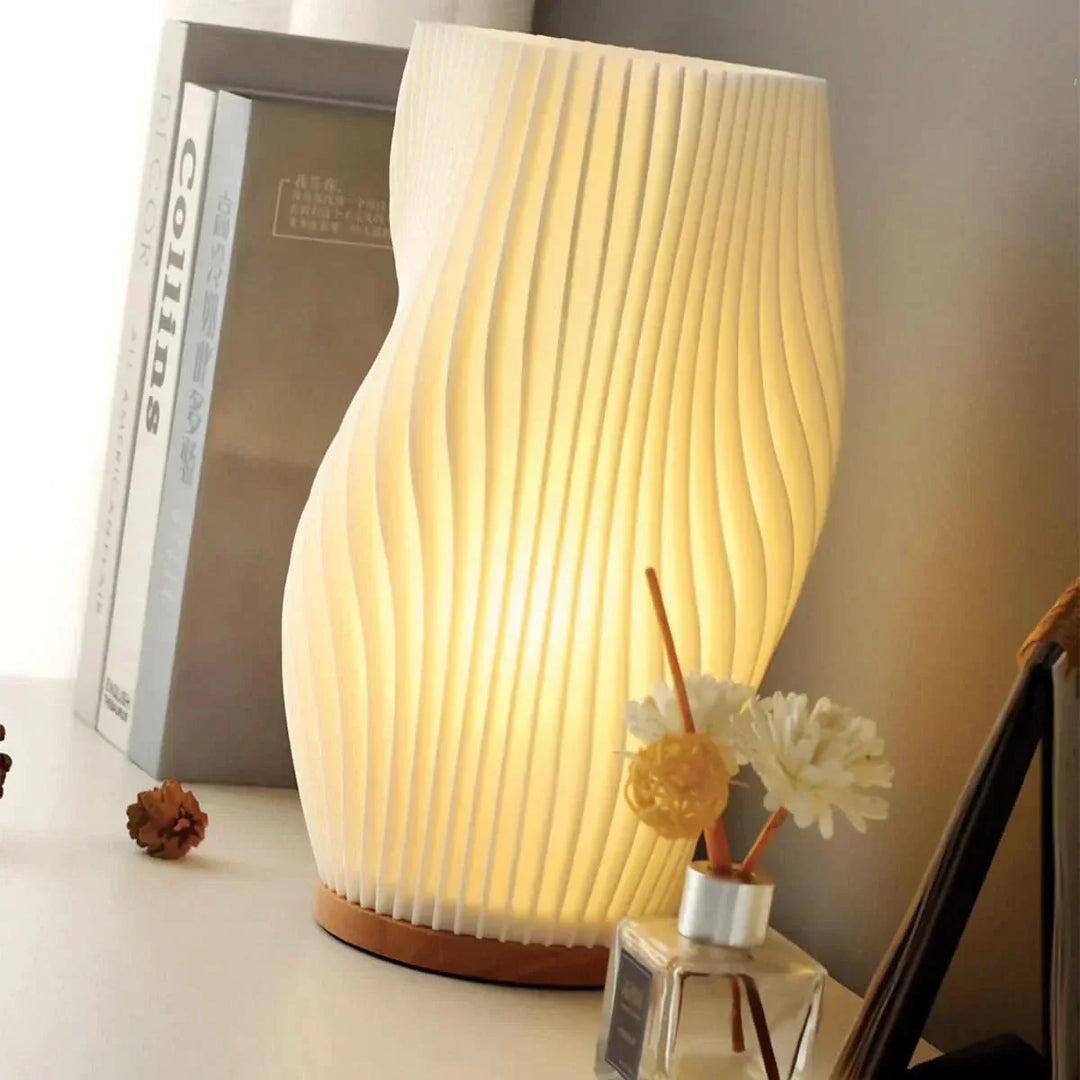 BowLift | Wavecrest Lamp – Sleek USB-Powered Dimmable Table Lamp