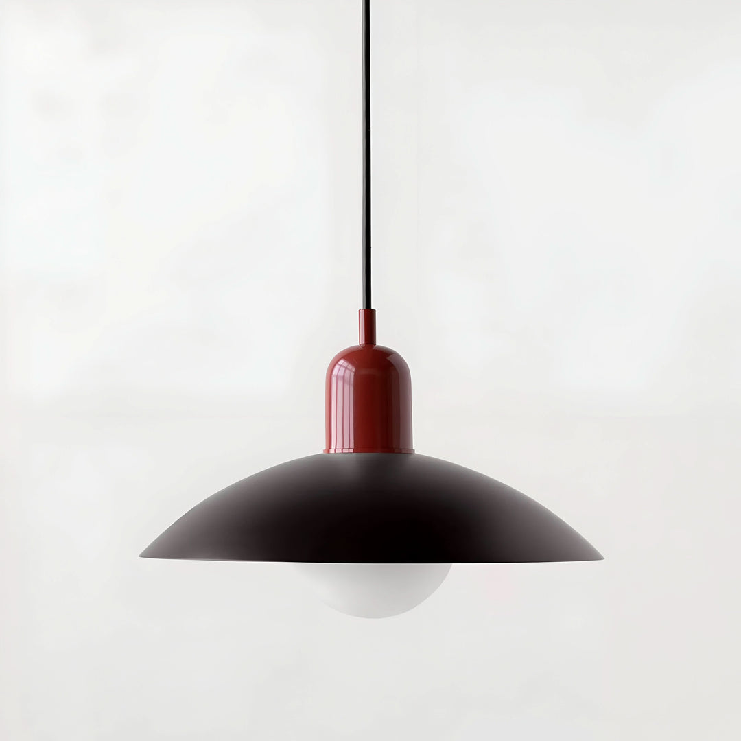 BowLift | Modern Macaron Bauhaus Pendant Light – Iron Shade