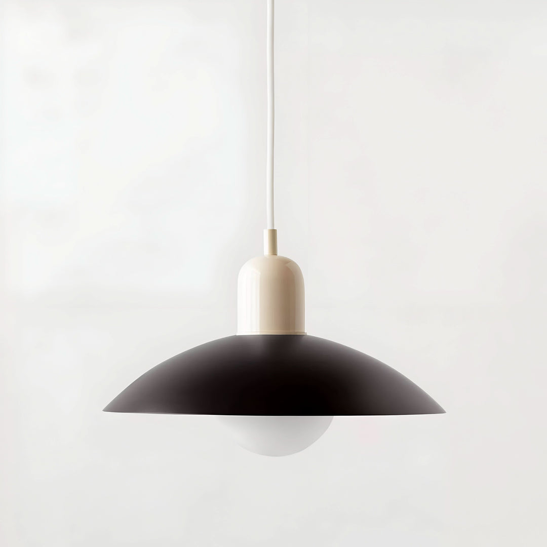BowLift | Modern Macaron Bauhaus Pendant Light – Iron Shade