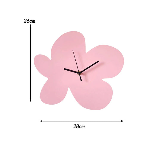 BowLift | BloomTime | Wall Clock Modern 30 cm Colorful Wood