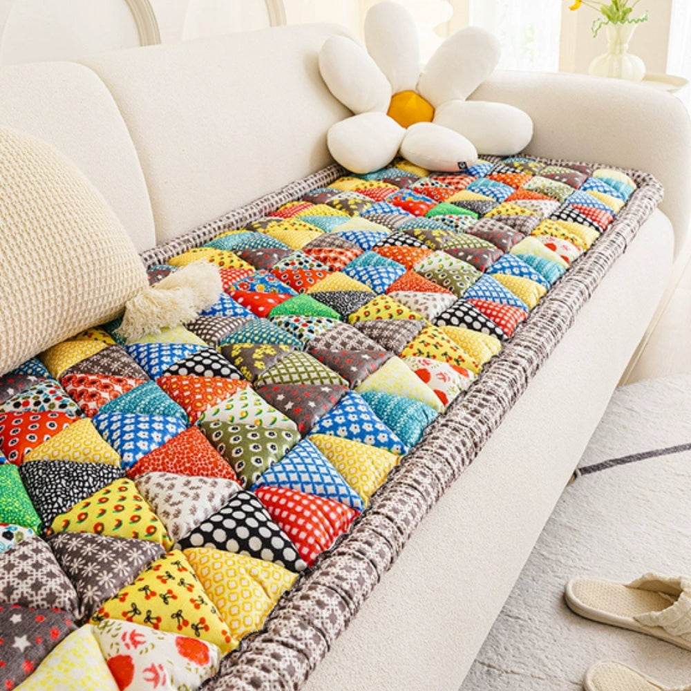 BowLift | Bohemian Printed Quilted Sofa Cover