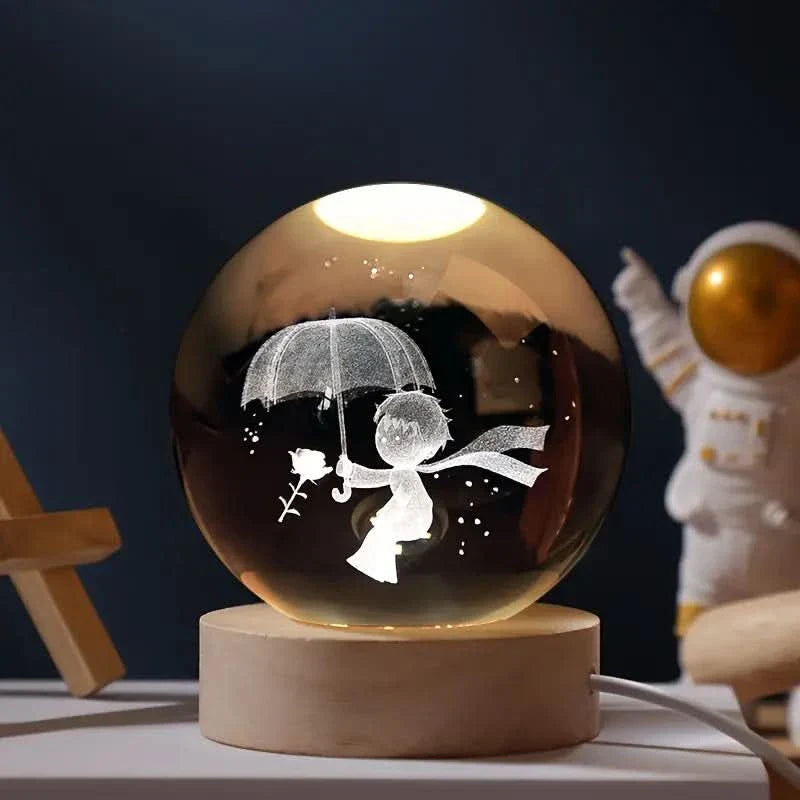 BowLift | Luminous Crystal Ball LED Night Light Decor