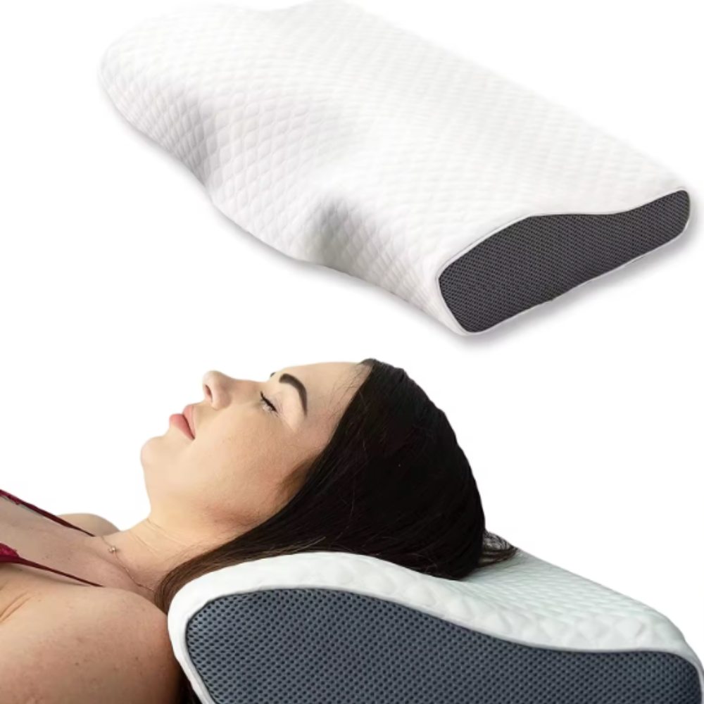 BowLift | BreatheEase Neck Pillow | Orthopedic Anti-Snoring Pillow