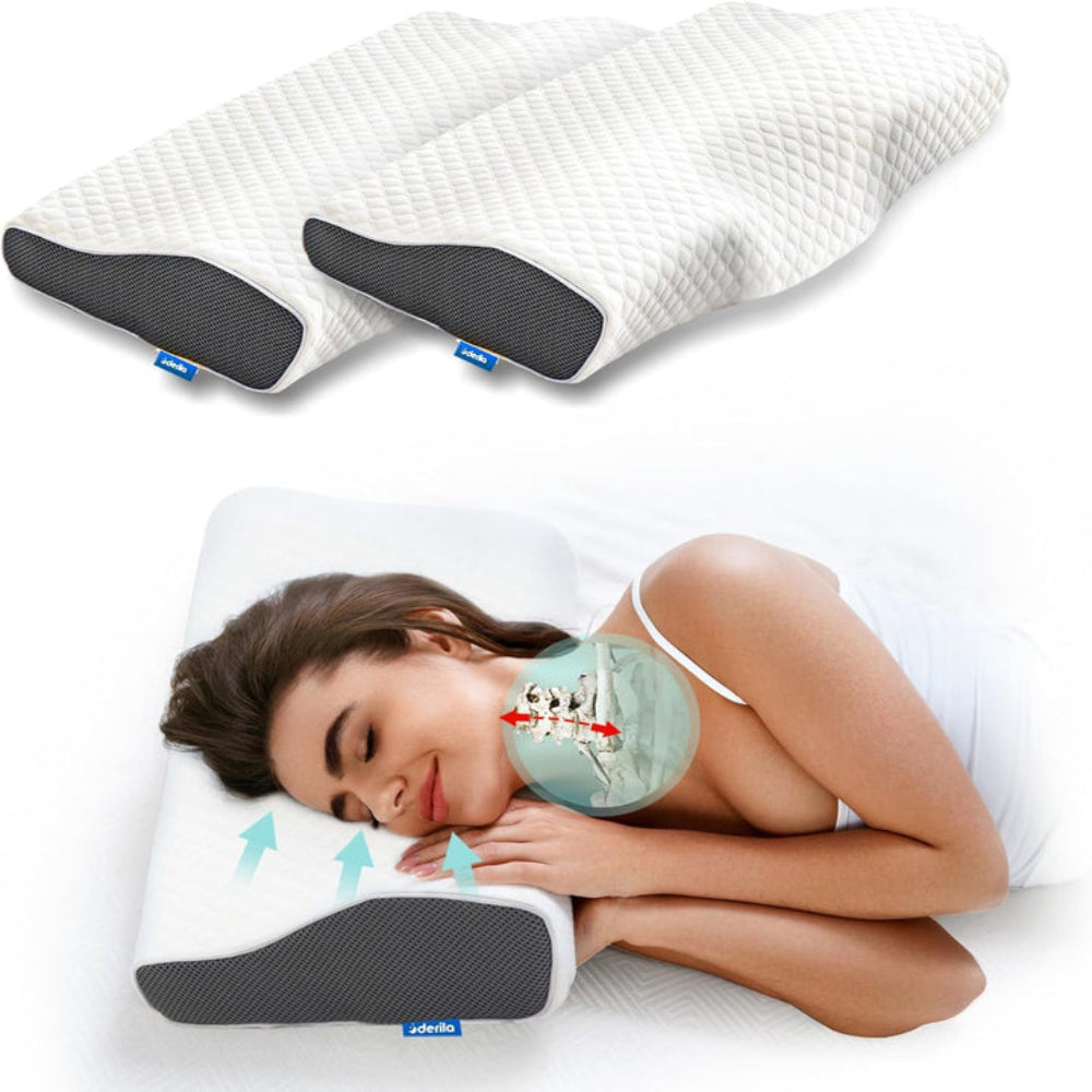 BowLift | BreatheEase Neck Pillow | Orthopedic Anti-Snoring Pillow