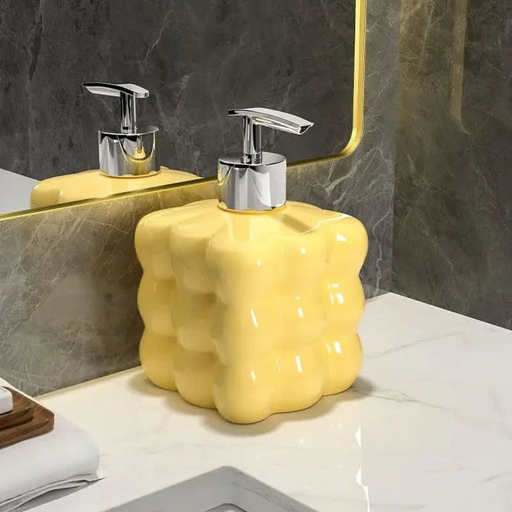 BowLift | Ceramic Soap Dispenser with Bubble Design for Bathroom or Kitchen