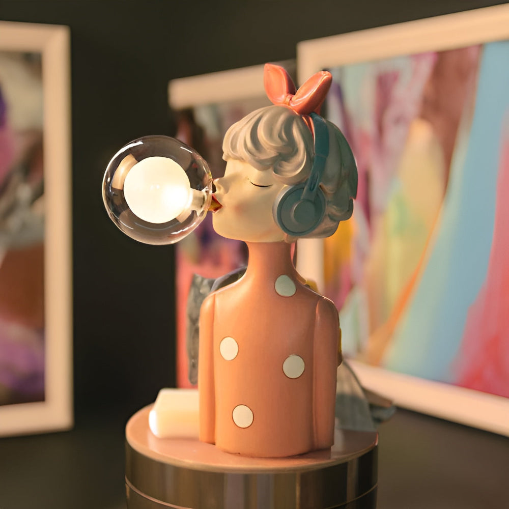 BowLift | BubbleFairies Table Lamp – Enchanting Quartet Cartoon Girl Figurine Light