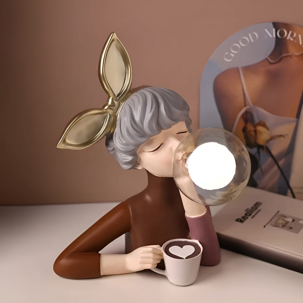BowLift | BubbleFairies Table Lamp – Enchanting Quartet Cartoon Girl Figurine Light