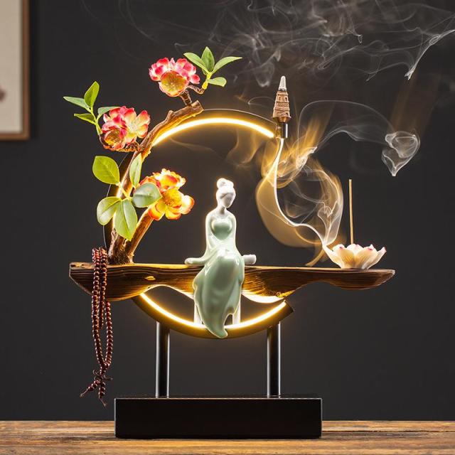 BowLift | Handmade Fairy Lady Waterfall Backflow Incense Burner