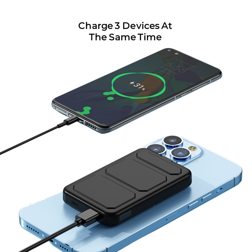 BowLift | Wireless Power Bank for Phone - 10K mAh Magnetic Portable Charger