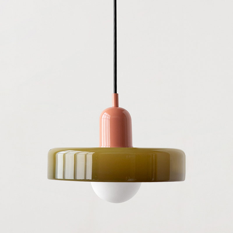 BowLift | Bauhaus Pendant Light made of Colored Glass