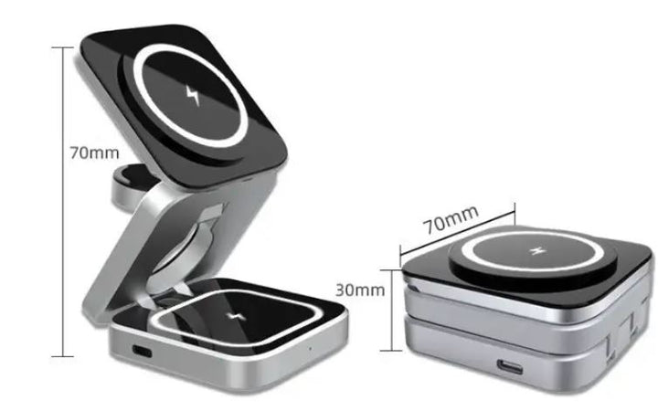 PowerFlex 3-in-1 Charging Station - Magnetic & Foldable Charging Bowlift