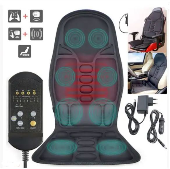 BowLift | 8 Mode Massage Chair Pad With Heated Back Neck Cushion