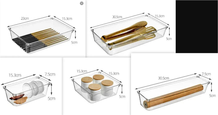 BowLift | Adjustable Kitchen Drawer Organizer for Utensils & Cutlery