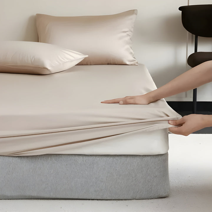 BowLift | CelesteSilk | Non-slip fitted sheet 180x200 made of silk
