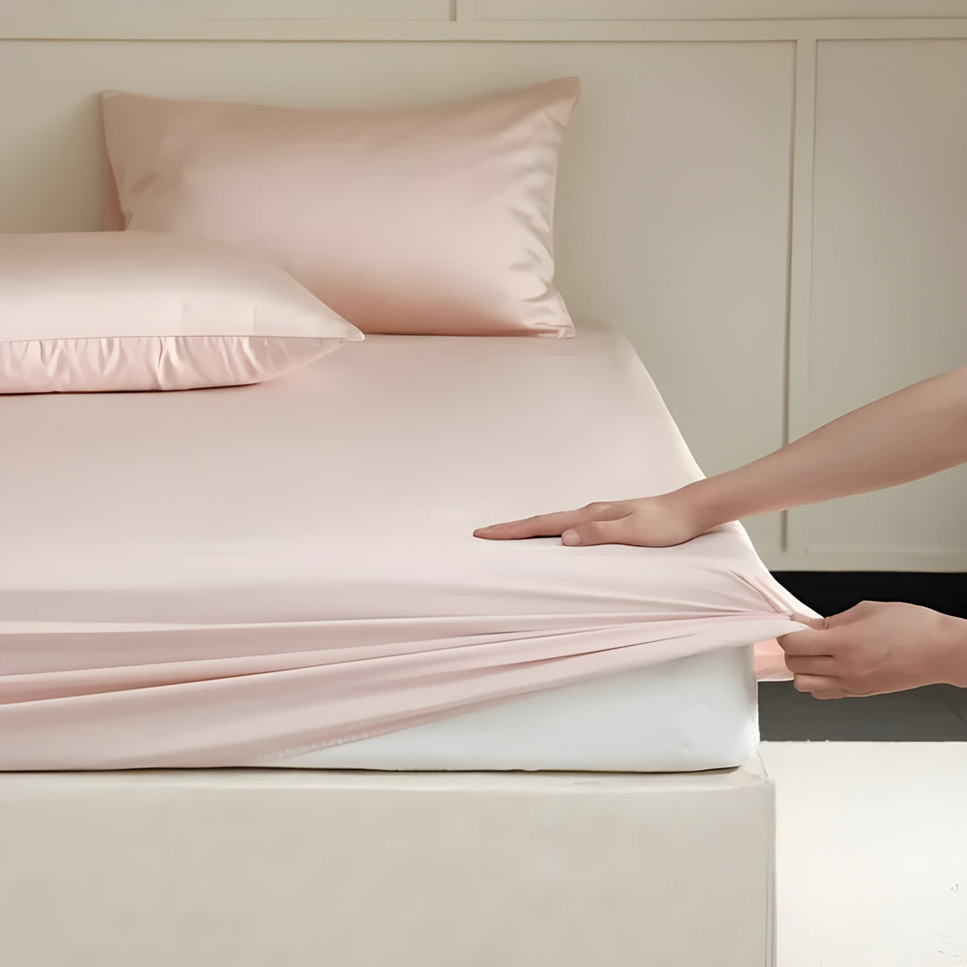 BowLift | CelesteSilk | Non-slip fitted sheet 180x200 made of silk