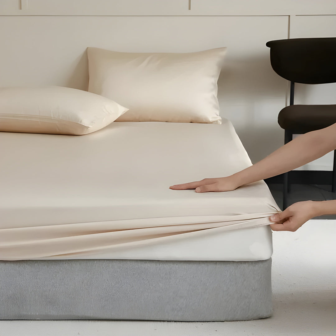 BowLift | CelesteSilk | Non-slip fitted sheet 180x200 made of silk