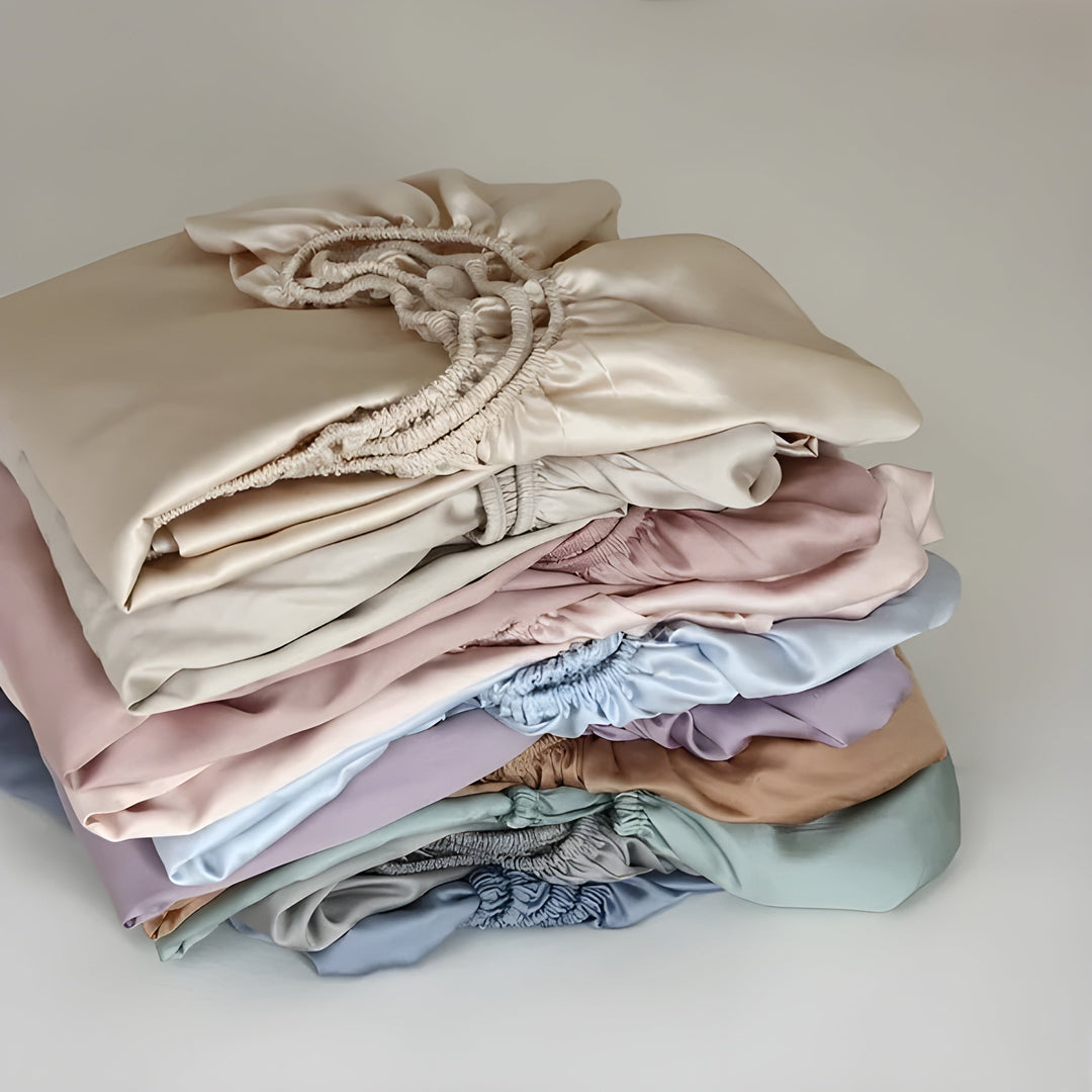BowLift | CelesteSilk | Non-slip fitted sheet 180x200 made of silk