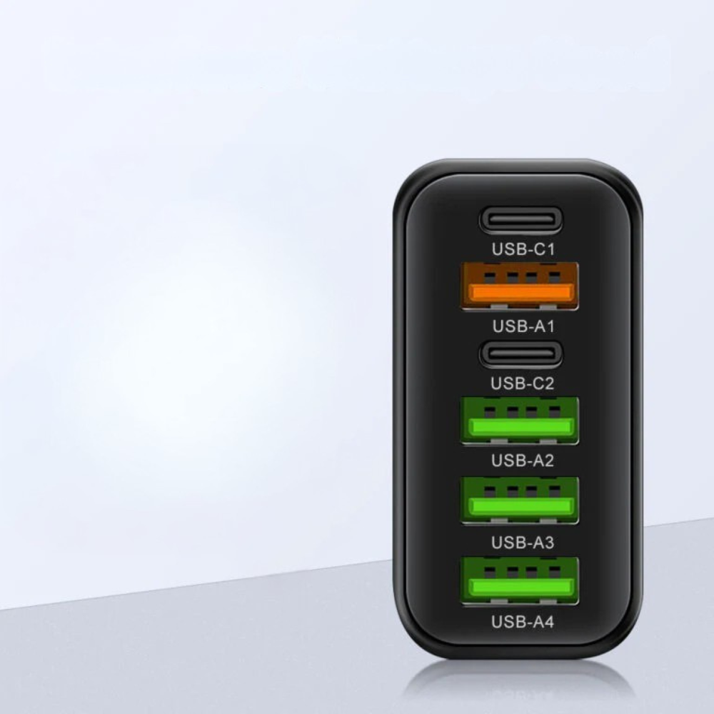 BowLift | Charger 65W Multi Port USB C Adaptor Compact Desktop Station