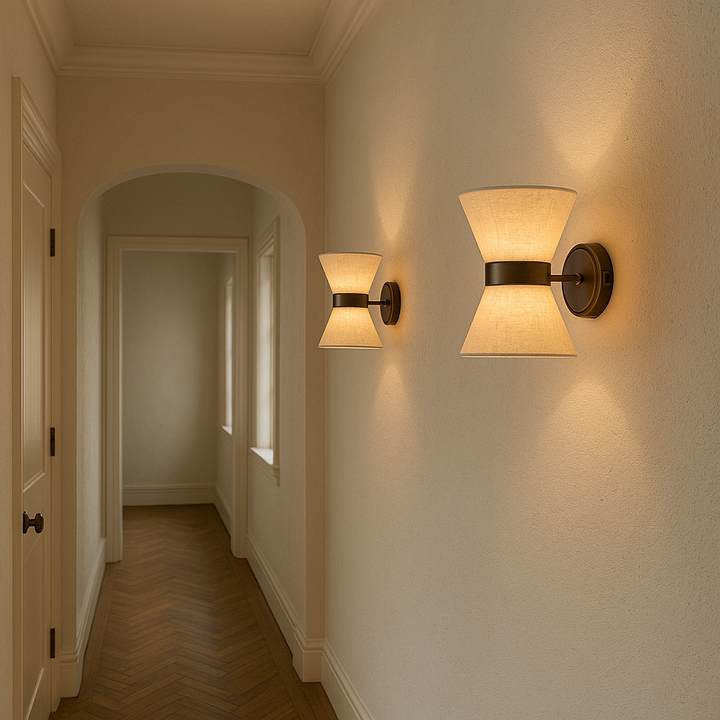 BowLift | Silk Shade Wall Lamp – Modern Wabi Sabi Design