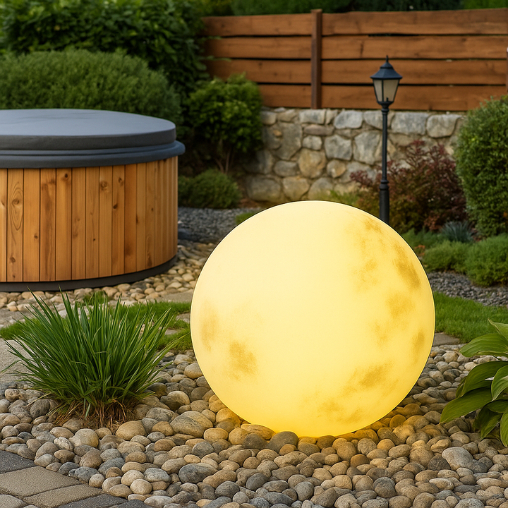BowLift | Solar-powered garden lamp with moon design
