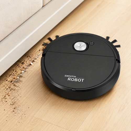 Robotic Smart Floor Sweeper Vacuum with Mop Attachment Bowlift