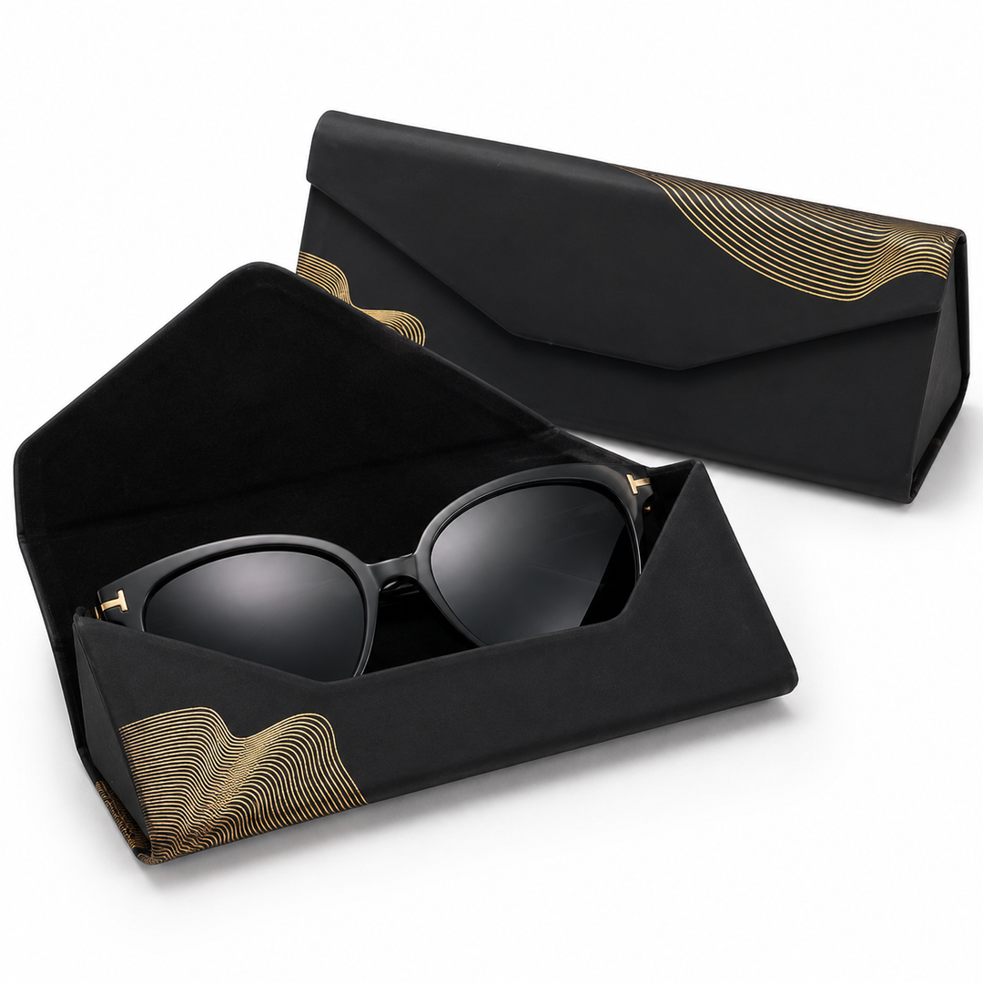 Protective Folding Hard-shell Triangular Eyewear Case Bowlift