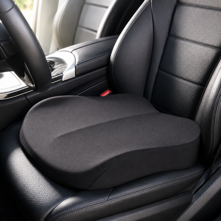 Ergonomic Memory Foam Car Seat Cushion with Contoured Lumbar Support Bowlift