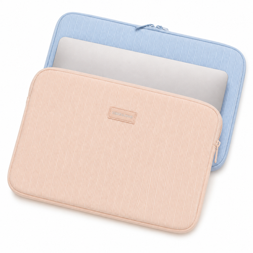 Padded ribbed fabric laptop sleeve for ultrabooks and notebooks Bowlift