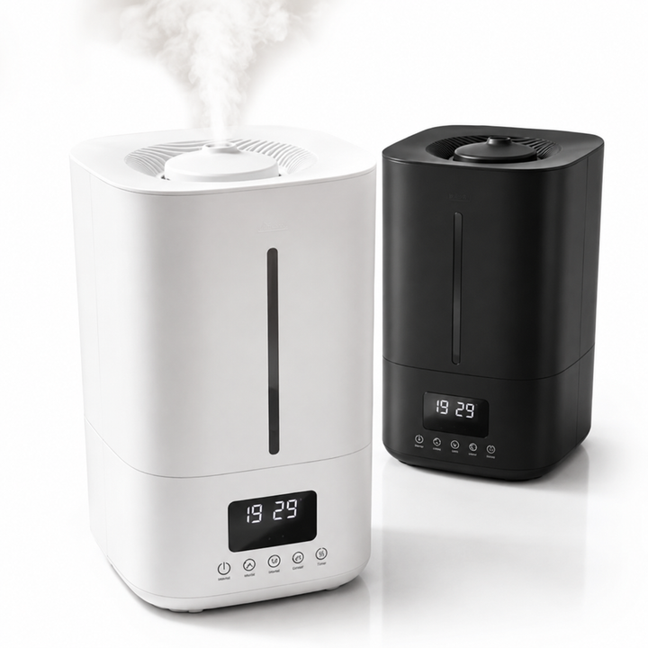 Five liter cool mist ultrasonic humidifier with LED display, programmable timer and ultra-quiet operation Bowlift