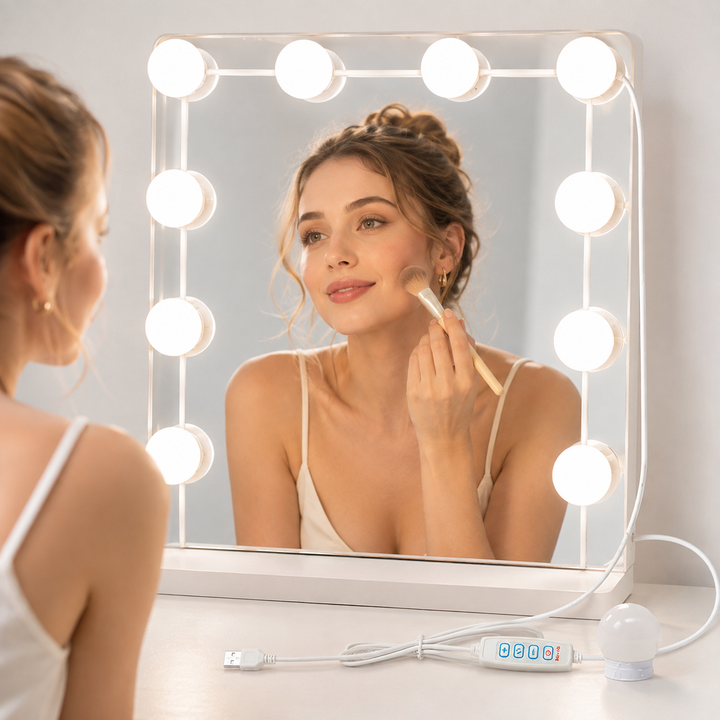 USB Powered Dimmable LED Vanity Mirror Light Kit Bowlift