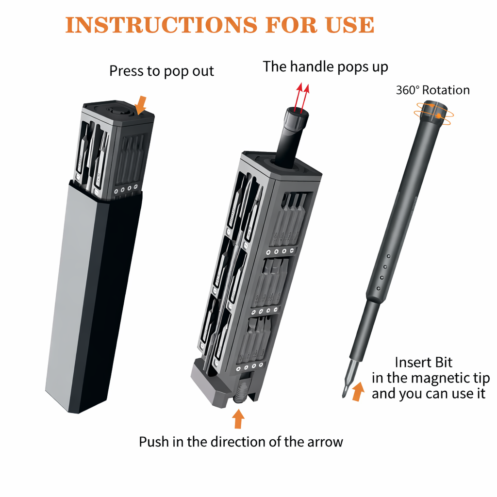 PowerGlide 40-in-1 Mini Electric Screwdriver — Perfect control for flawless, stress-free repairs | Bowlift