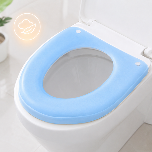 Padded toilet seat reducer with non-slip grips Bowlift