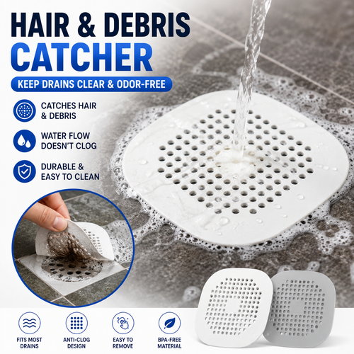 Flexible silicone sink drain strainer cover with anti-clog perforated design Bowlift