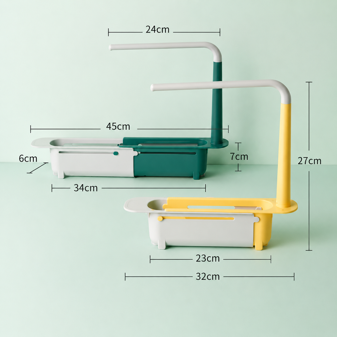 Sink organizer with towel holder | Bowlift