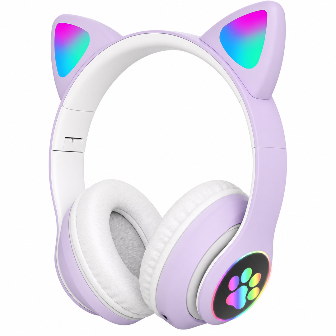 Gaming Headset Cat Ear LED Lighting USB 3.5mm | Bowlift