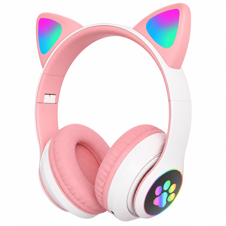 Gaming Headset Cat Ear LED Lighting USB 3.5mm | Bowlift