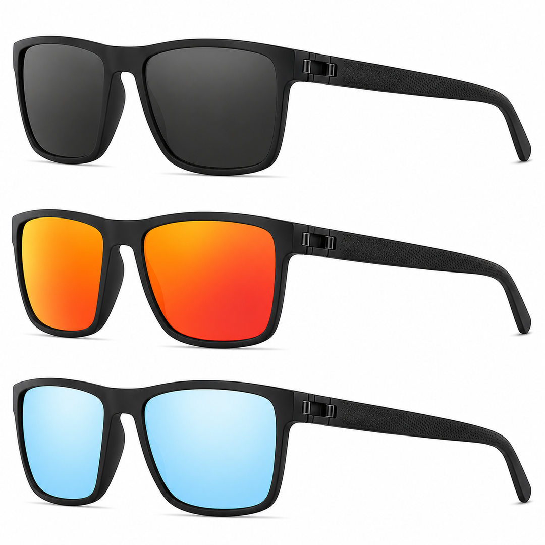 Polarized sunglasses 3-piece set UV400 | Bowlift